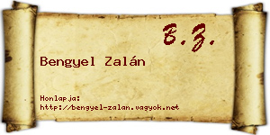 Bengyel Zalán névjegykártya